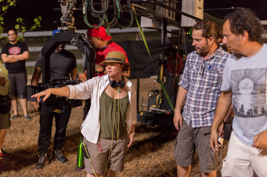 La directora y guionista, junto a Willie Berríos y Pedro Juan López (PJ).