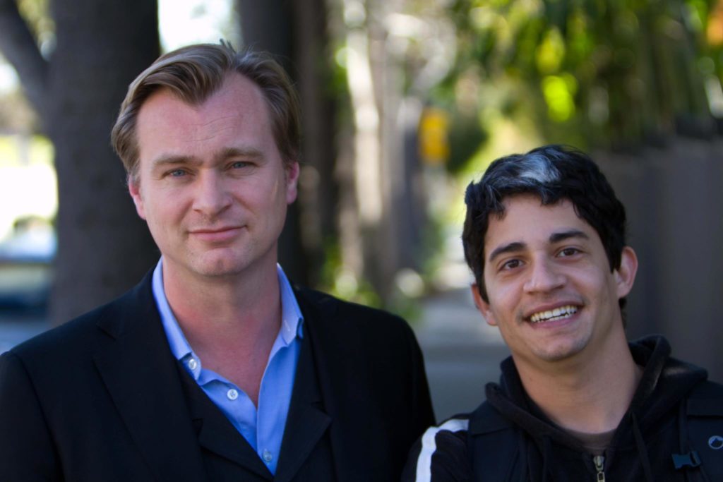 Ramir con el director Christopher Nolan