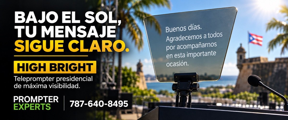Prompter Experts High Bright – Bajo el sol, tu mensaje sigue claro